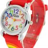 Relda Children's Big Number Analog 3D Zoo Animals Red Silicone Strap Girl's Watch REL106 - Image 4