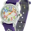 Relda Children's Big Number Analog Spiders & Web On Purple Silicone Strap Girl's Watch REL103 - Image 4