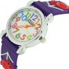 Relda Children's Big Number Analog Spiders & Web On Purple Silicone Strap Girl's Watch REL103 - Image 3