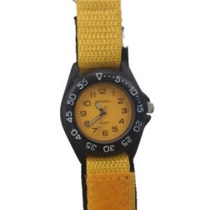 Imperial Kid's Yellow Mid Dial with Velcro Strap Easy Fasten Watch IMP429Y CLEARANCE NEEDS RE-BATTERY