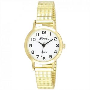 Ravel Ladies Gold White Dial Watch R0201.02.2S