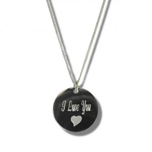 I Love You Disc Necklace & Heart Symbol