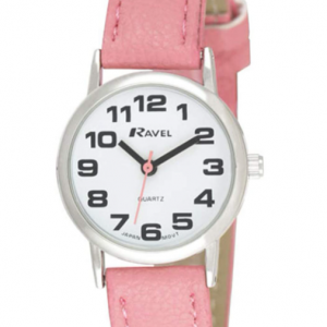 Ravel Women's Classic Pink Leather Strap Watch R0105.13.15LA