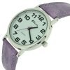 Ravel Unisex Classic Big Dial Purple Leather Strap Watch R0105.13.17A - Image 2