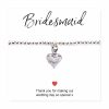 Bridesmaids Heart Bracelet & Thank You Card - Image 2
