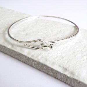 Silver Hoop Bangle - 6025