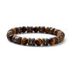 Men's Tigers Eye Beaded Bracelet - Image 4