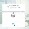 Some Paw-dy Loves You - Bracelet on Message Card - Image 2
