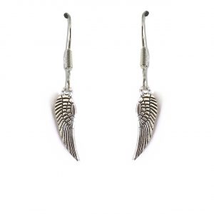 Angel Feather Drop Earrings