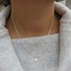 Girls Mini Puff Heart Silver Necklace - Image 2