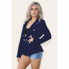 Fitted Linned Double Button Blazer Jacket - Stylish Comfort for All Occasions - Image 4