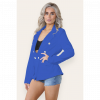 Fitted Linned Double Button Blazer Jacket - Stylish Comfort for All Occasions - Image 6