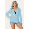 Fitted Linned Double Button Blazer Jacket - Stylish Comfort for All Occasions - Image 2