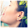 Silver Daisy Stud Earrings - Image 2