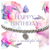 Happy Birthday Heart Bracelet & Lavender Butterfly Card - Image 2