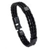 Mens Leather Clasp Bracelet - Image 4