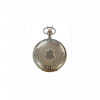 Jakob Strauss Classic Silver Tone & 12 Inch Brass Chain Pocket Watch - CLEARANCE NEEDS RE-BATTERY - Image 2