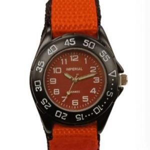 Imperial Children Red Mid Dial with Velcro Strap Easy Fasten Watch IMP429R CLEARANCE NEEDS RE-BATTERY