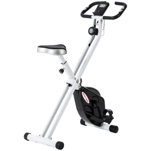 SPORTNOW Folding Exercise Bike with Heart-Rate Sensor for Home Use