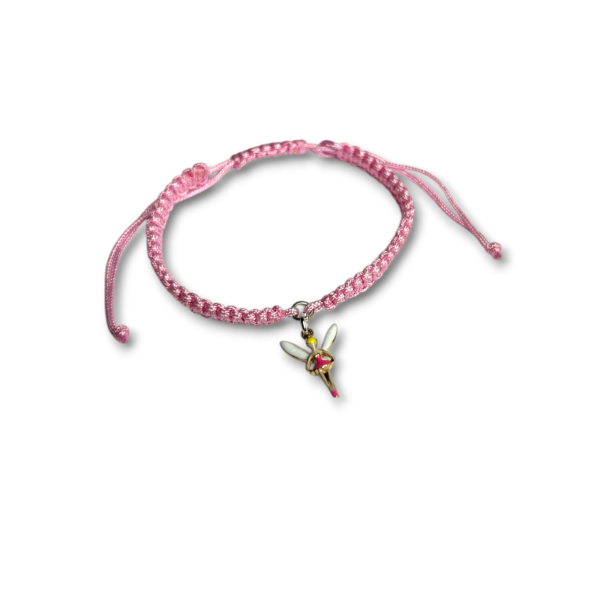 Girls Pink Fairy Friendship Bracelet